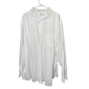 Sonoma Goods For Life White Long Sleeve Button Up Shirt Size 4XB